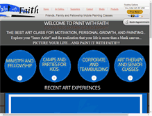 Tablet Screenshot of paintwithfaith.com